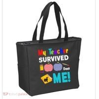 My Teacher Survived 100 Days Of Me Tote Bag thumb 2