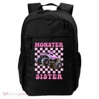 Monster Truck Sister Monster Truck Are My Jam Truck Lovers Gift Backpack thumb 0