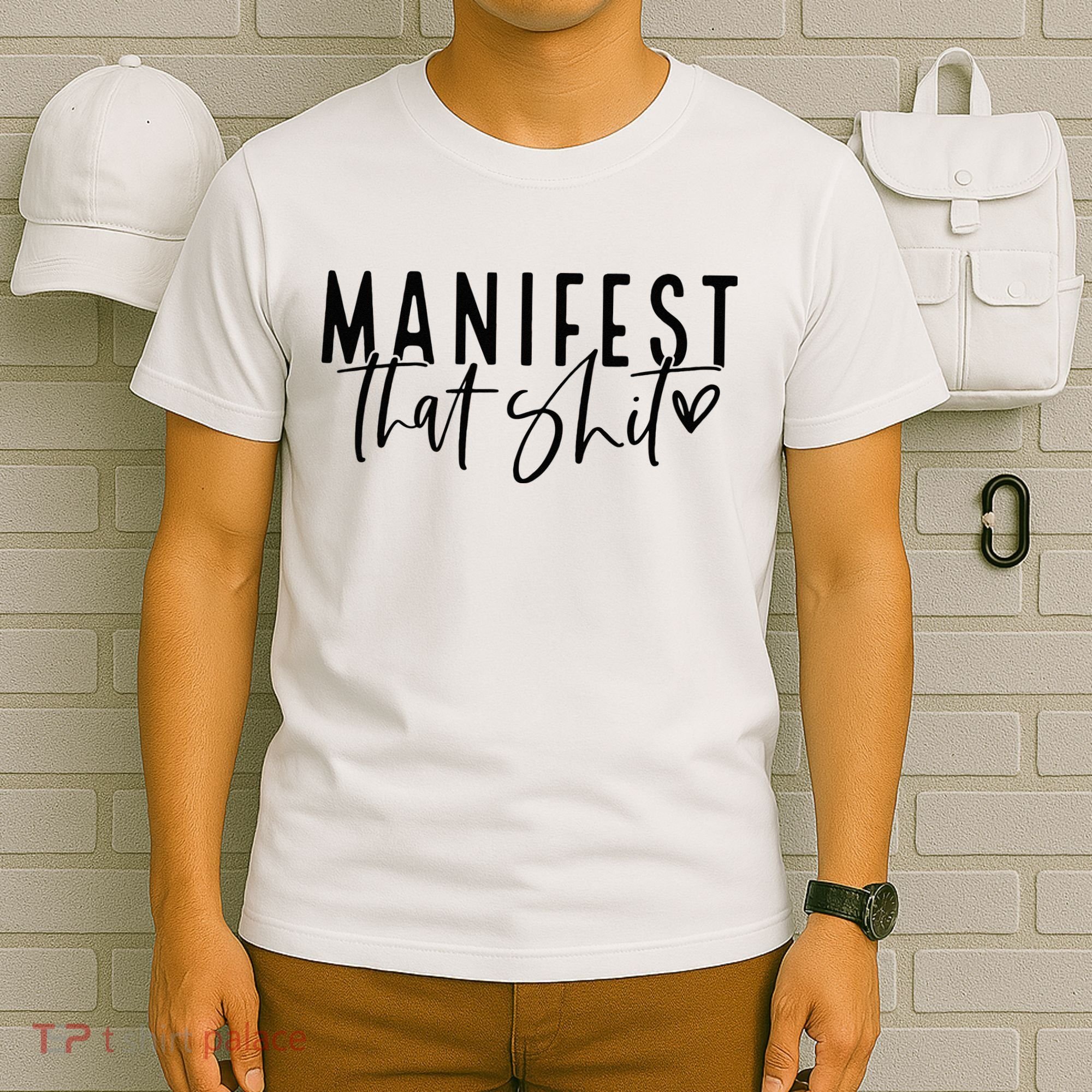 Manifest That Shit Attraction Law Spiritual Yoga Meditation T-Shirt
