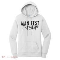 Manifest That Shit Attraction Law Spiritual Yoga Meditation Women's Hoodie thumb 0
