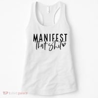 Manifest That Shit Attraction Law Spiritual Yoga Meditation Women's Tank Top thumb 0