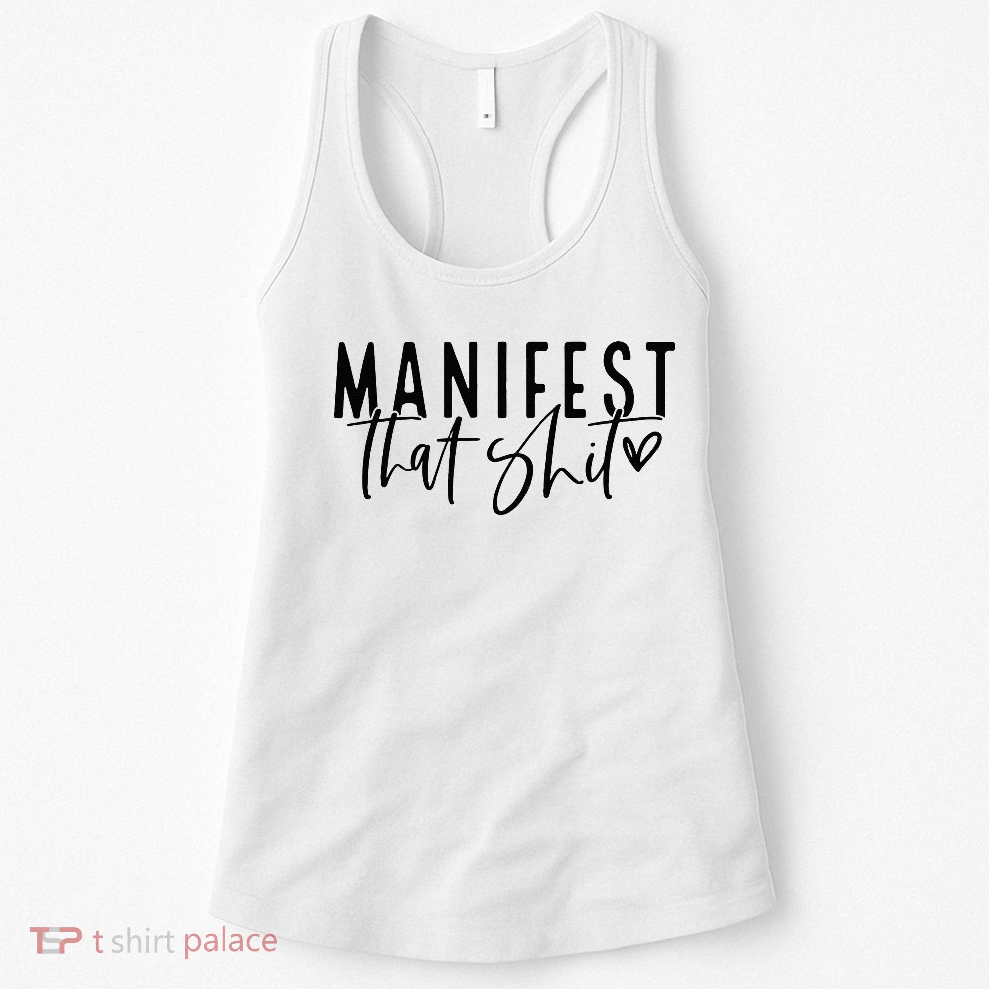 Manifest That Shit Attraction Law Spiritual Yoga Meditation Women's Tank Top