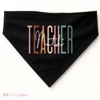 Math Teacher Squad Team Coach Mathematics USA-Made Doggie Bandana thumb 0