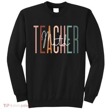 Math Teacher Squad Team Coach Mathematics Sweatshirt