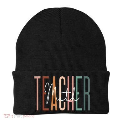 Math Teacher Squad Team Coach Mathematics Beanie