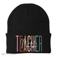 Math Teacher Squad Team Coach Mathematics Beanie thumb 0