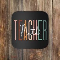 Math Teacher Squad Team Coach Mathematics Coaster thumb 0