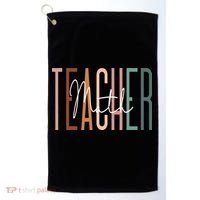 Math Teacher Squad Team Coach Mathematics Golf Towel thumb 0