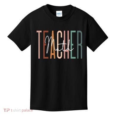 Math Teacher Squad Team Coach Mathematics Kids T-Shirt