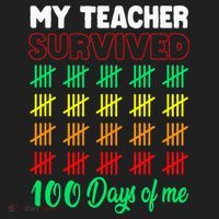 My Teacher Survived 100 Days Of Me School Funny Costume Women's Sweatshirt thumb 2
