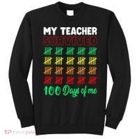 My Teacher Survived 100 Days Of Me School Funny Costume Sweatshirt thumb 0