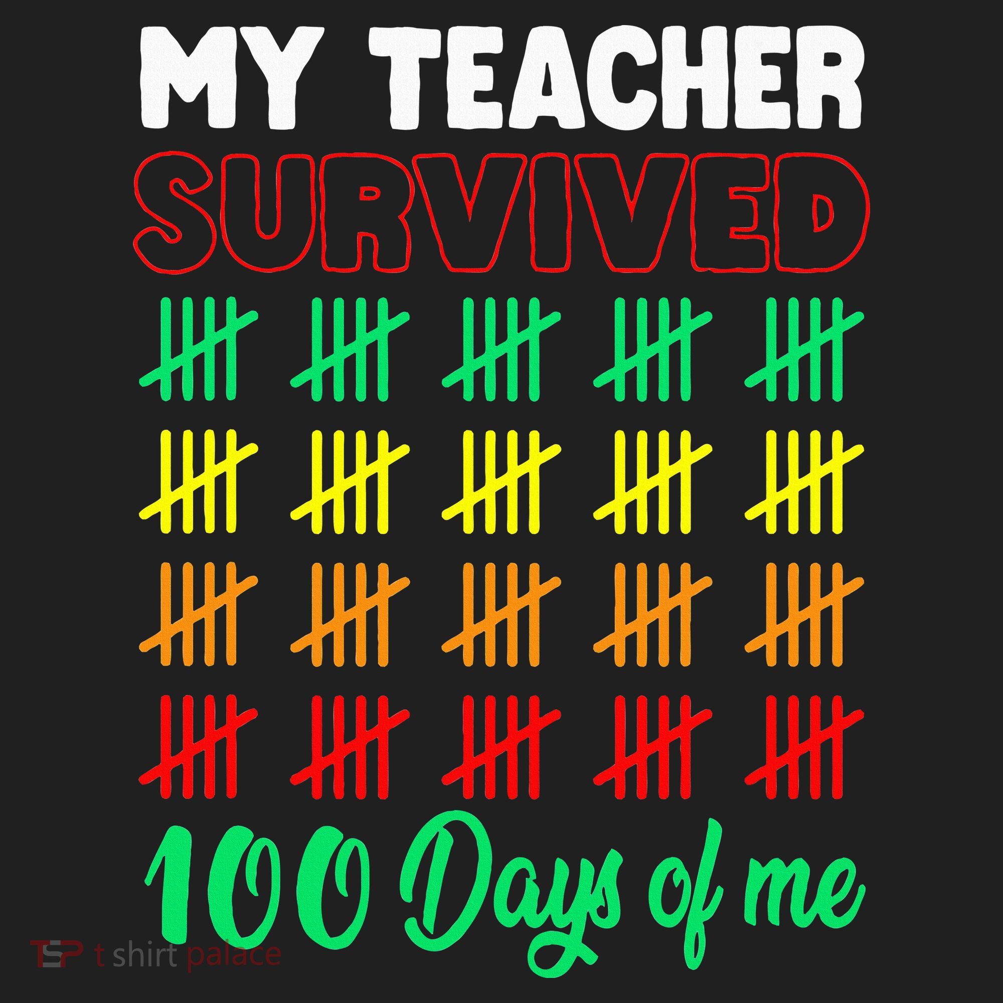 My Teacher Survived 100 Days Of Me School Funny Costume Hat