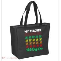 My Teacher Survived 100 Days Of Me School Funny Costume Tote Bag thumb 2