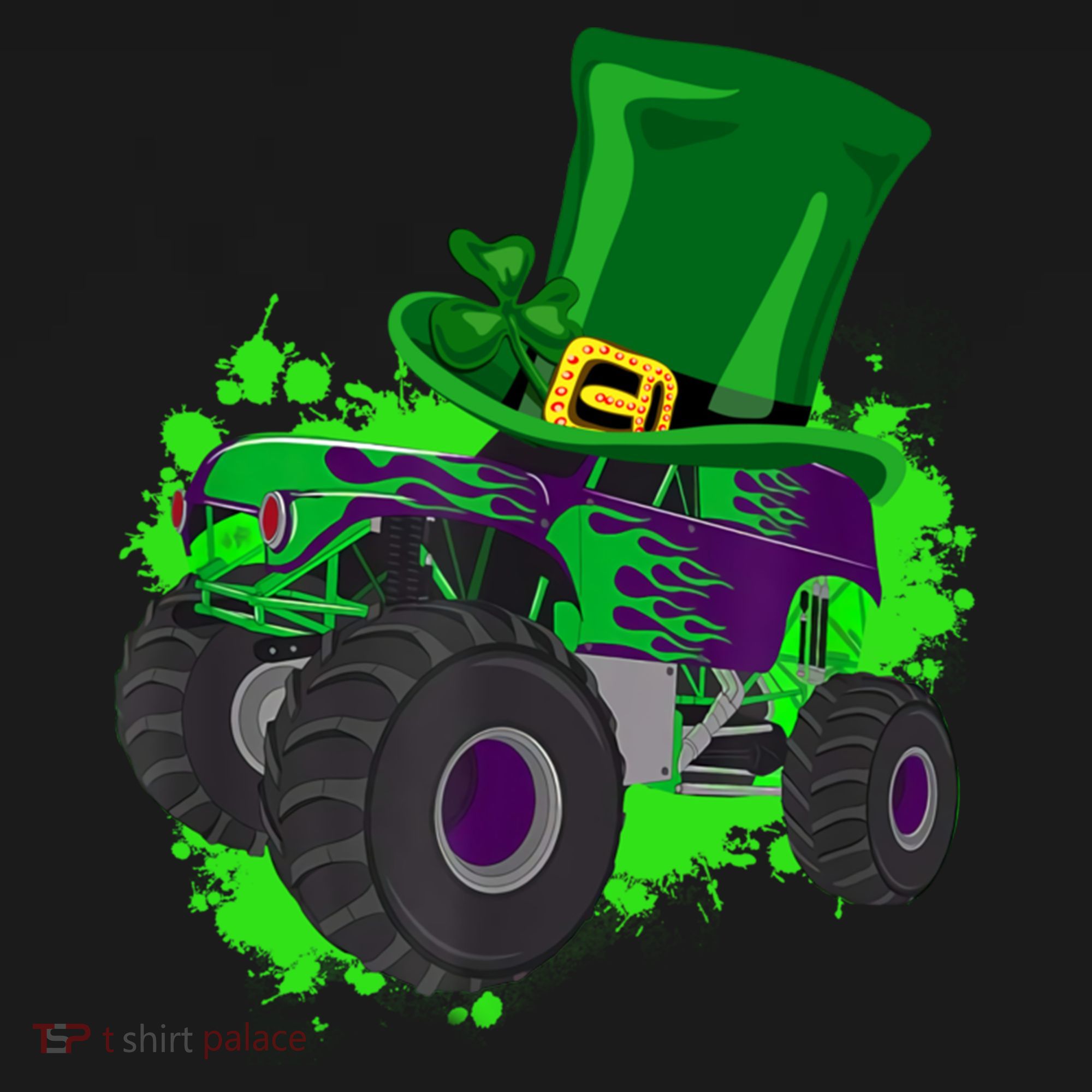 Monster Trucks St Patrick's Day Adults And Cool Gift Bucket Hat