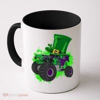 Monster Trucks St Patrick's Day Adults And Cool Gift Coffee Mug thumb 0