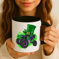 Monster Trucks St Patrick's Day Adults And Cool Gift Coffee Mug thumb 3
