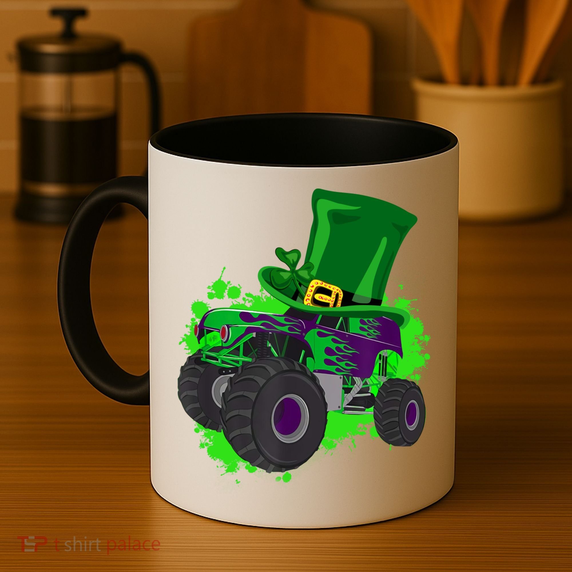 Monster Trucks St Patrick's Day Adults And Cool Gift Coffee Mug