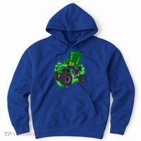 Monster Trucks St Patrick's Day Adults And Cool Gift Hoodie thumb 0