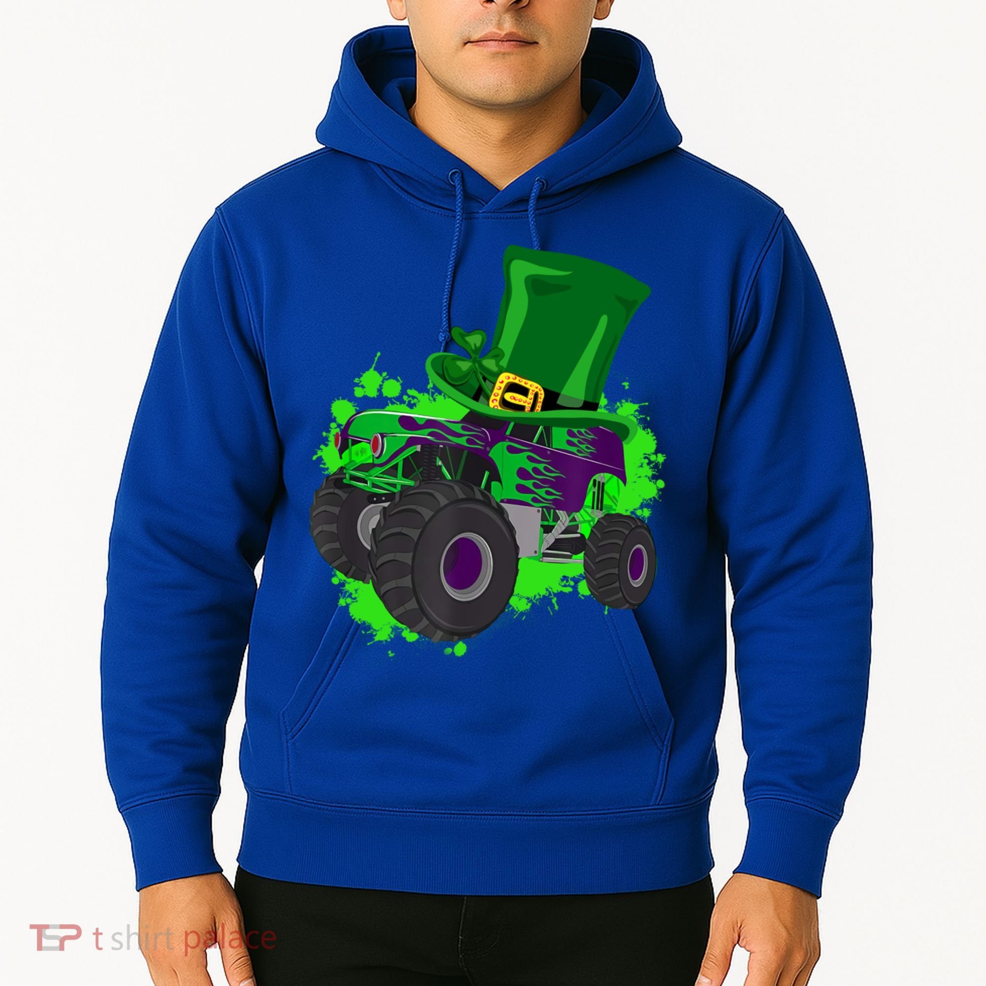 Monster Trucks St Patrick's Day Adults And Cool Gift Hoodie