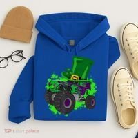 Monster Trucks St Patrick's Day Adults And Cool Gift Hoodie thumb 4