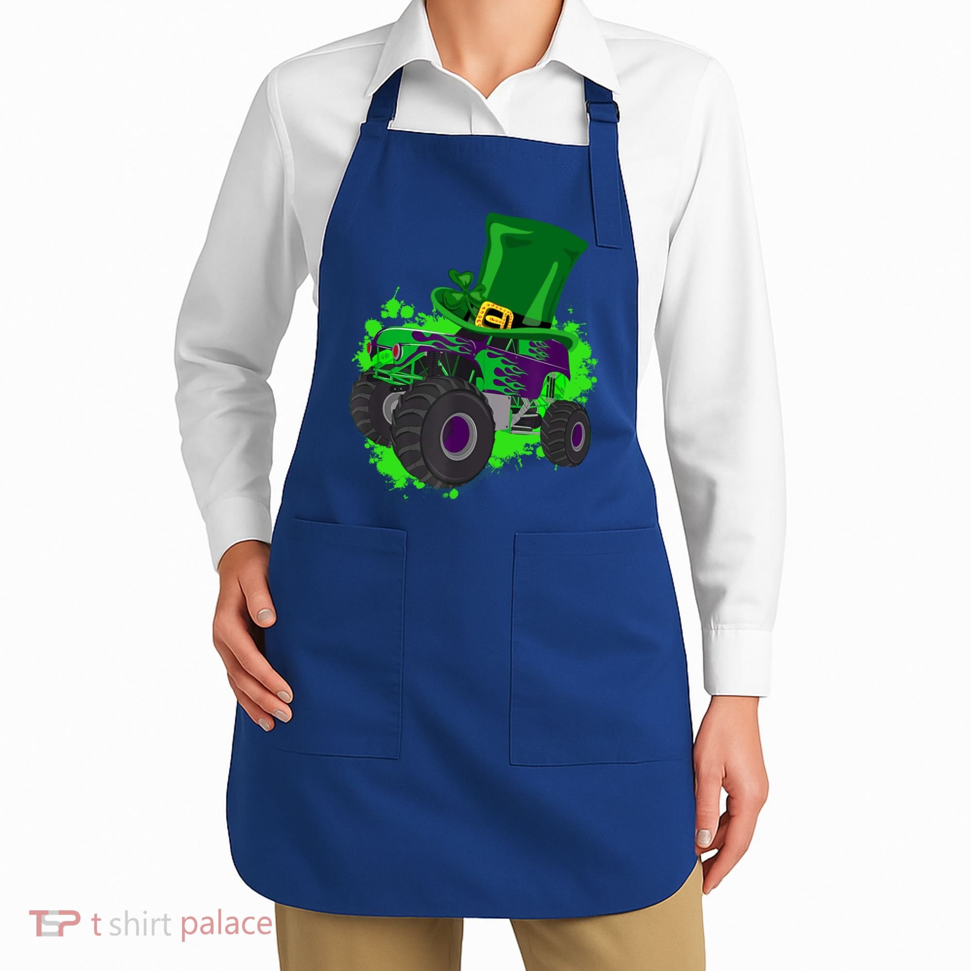 Monster Trucks St Patrick's Day Adults And Cool Gift Apron