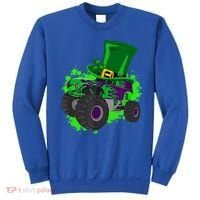 Monster Trucks St Patrick's Day Adults And Cool Gift Sweatshirt thumb 0
