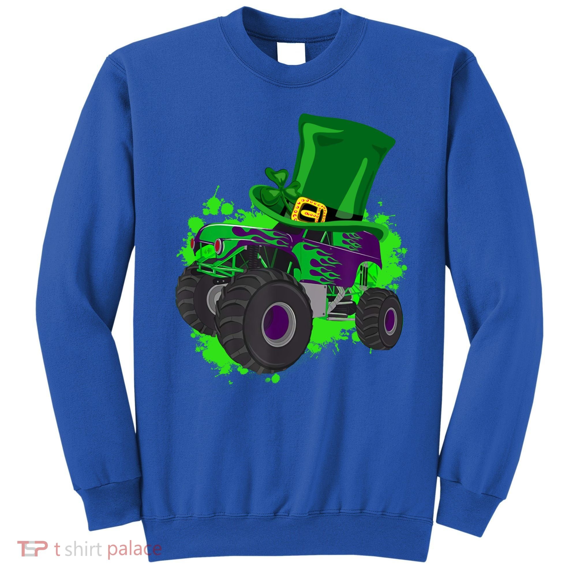 Monster Trucks St Patrick's Day Adults And Cool Gift Sweatshirt