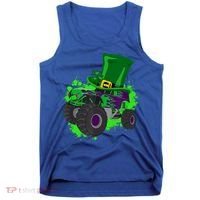 Monster Trucks St Patrick's Day Adults And Cool Gift Tank Top thumb 0