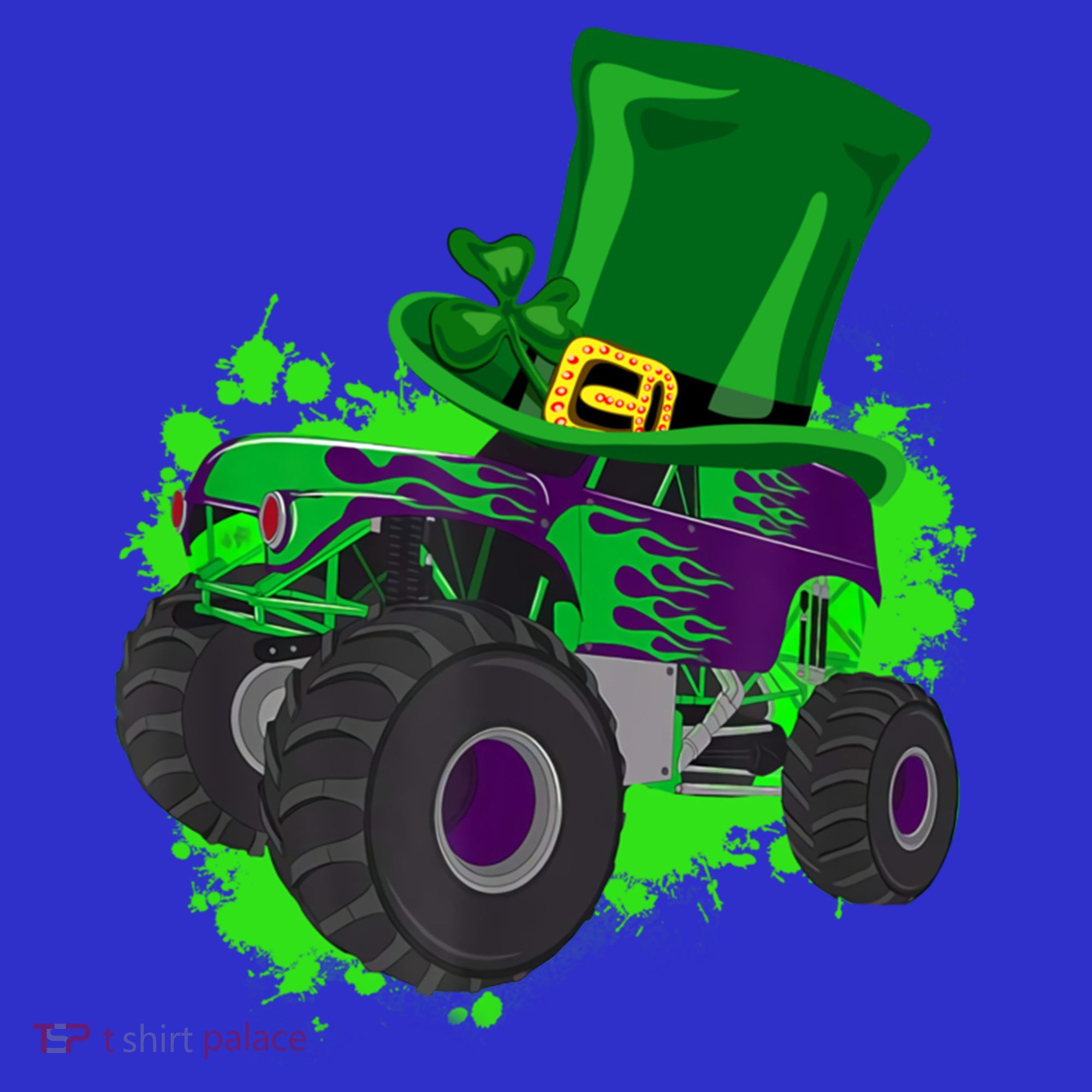Monster Trucks St Patrick's Day Adults And Cool Gift Women's Long Sleeve Shirt
