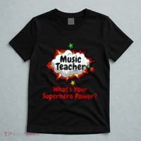 Music Teacher Superhero Funny Comic Tee T-Shirt thumb 5