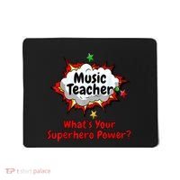 Music Teacher Superhero Funny Comic Tee Mousepad thumb 0