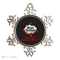Music Teacher Superhero Funny Comic Tee Ornament thumb 0