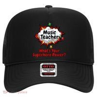 Music Teacher Superhero Funny Comic Tee Hat thumb 0