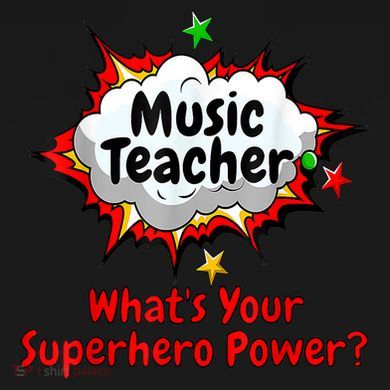 Music Teacher Superhero Funny Comic Tee Toddler Hoodie