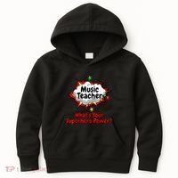 Music Teacher Superhero Funny Comic Tee Kids Hoodie thumb 0
