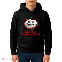 Music Teacher Superhero Funny Comic Tee Kids Hoodie thumb 4