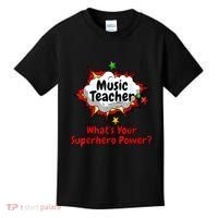 Music Teacher Superhero Funny Comic Tee Kids T-Shirt thumb 0