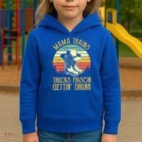 Mama Trains Trucks Prison Getting Drunk Country Music Kids Hoodie thumb 3