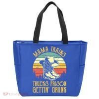 Mama Trains Trucks Prison Getting Drunk Country Music Tote Bag thumb 0