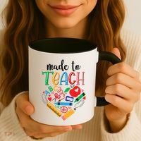 Made To Teach Gift For Teacher Coffee Mug thumb 3