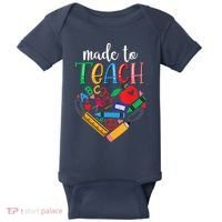Made To Teach Gift For Teacher Baby Bodysuit thumb 0