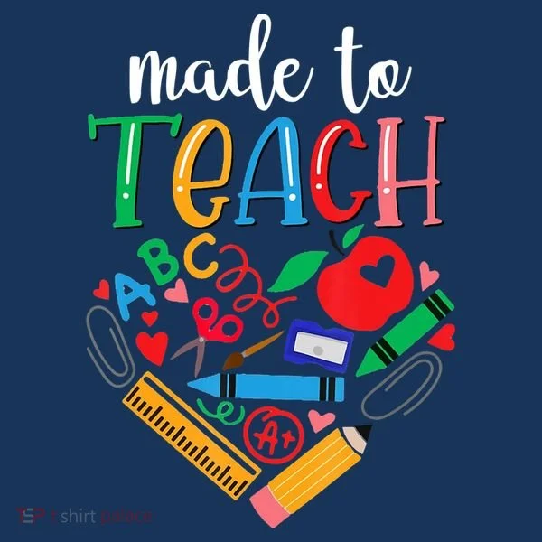 Made To Teach Gift For Teacher Toddler Hoodie
