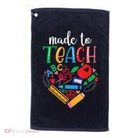 Made To Teach Gift For Teacher Golf Towel thumb 0