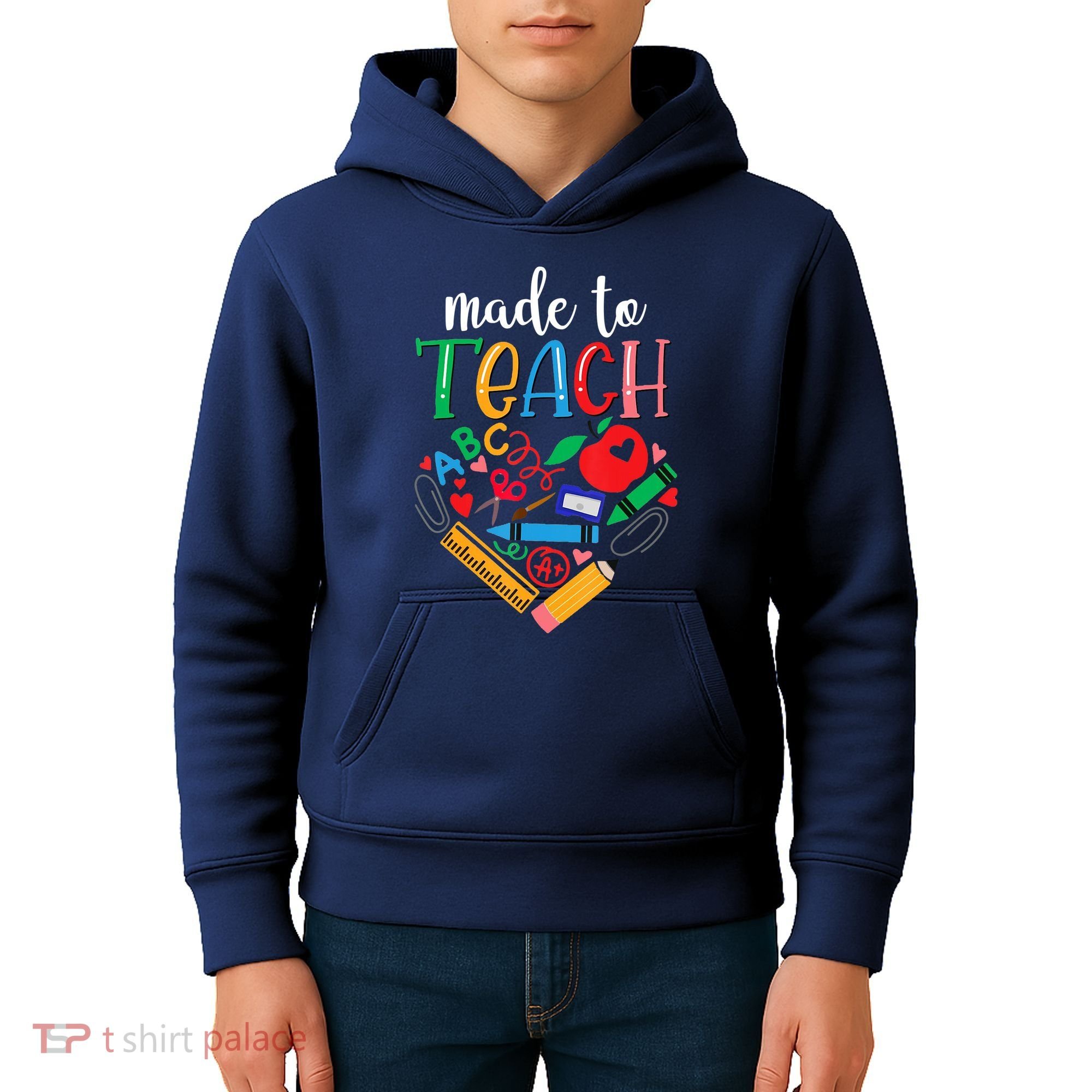 Made To Teach Gift For Teacher Kids Hoodie