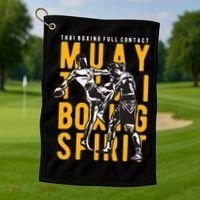 Muay Thai Thai Boxing Golf Towel thumb 1