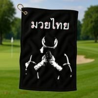 Muay Thai Thai Boxing Golf Towel thumb 1