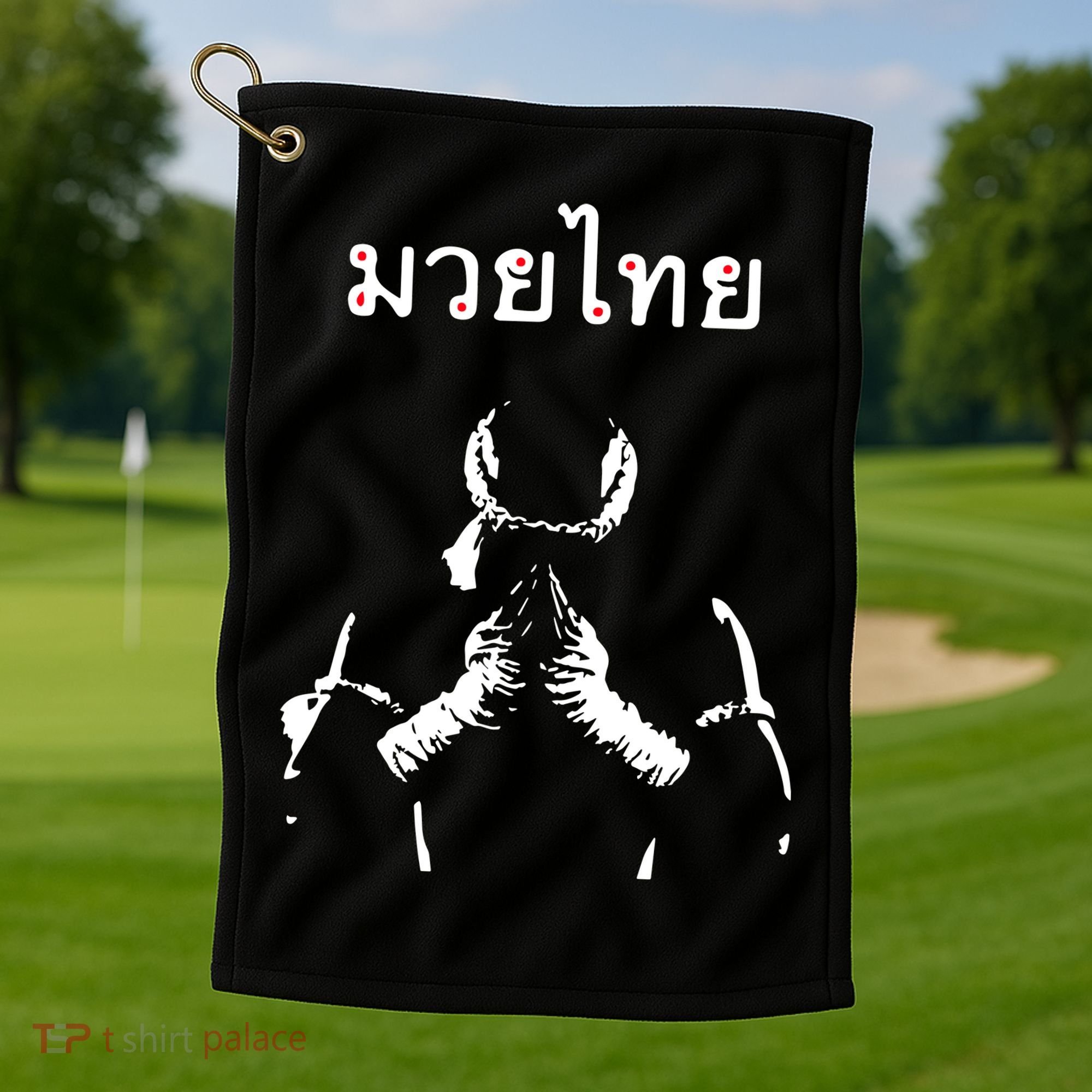 Muay Thai Thai Boxing Golf Towel