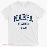Marfa Texas Tx Vintage Sports Established T-Shirt thumb 0