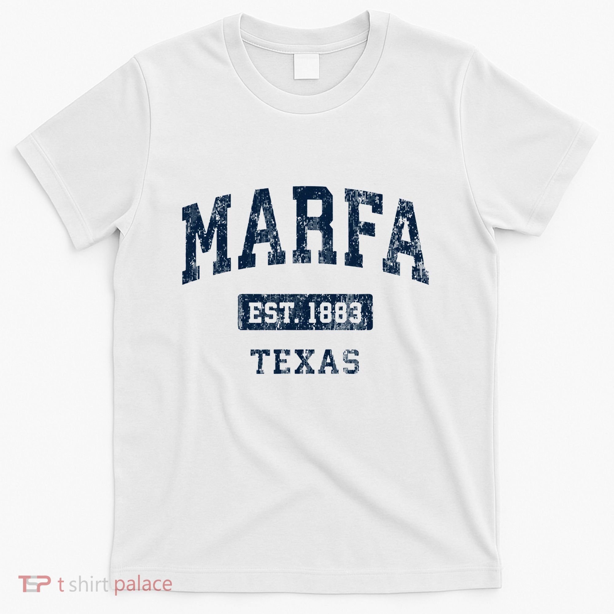 Marfa Texas Tx Vintage Sports Established T-Shirt