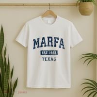 Marfa Texas Tx Vintage Sports Established T-Shirt thumb 2